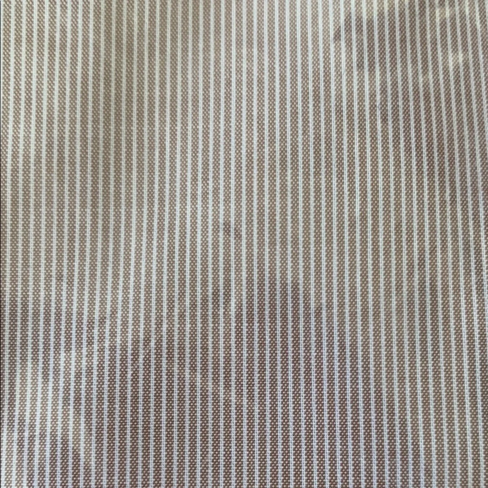 Tommy Hilfiger Tan and White Dress Shirt Classic Style athletic fit  14.5 32/33 - Picture 11 of 11